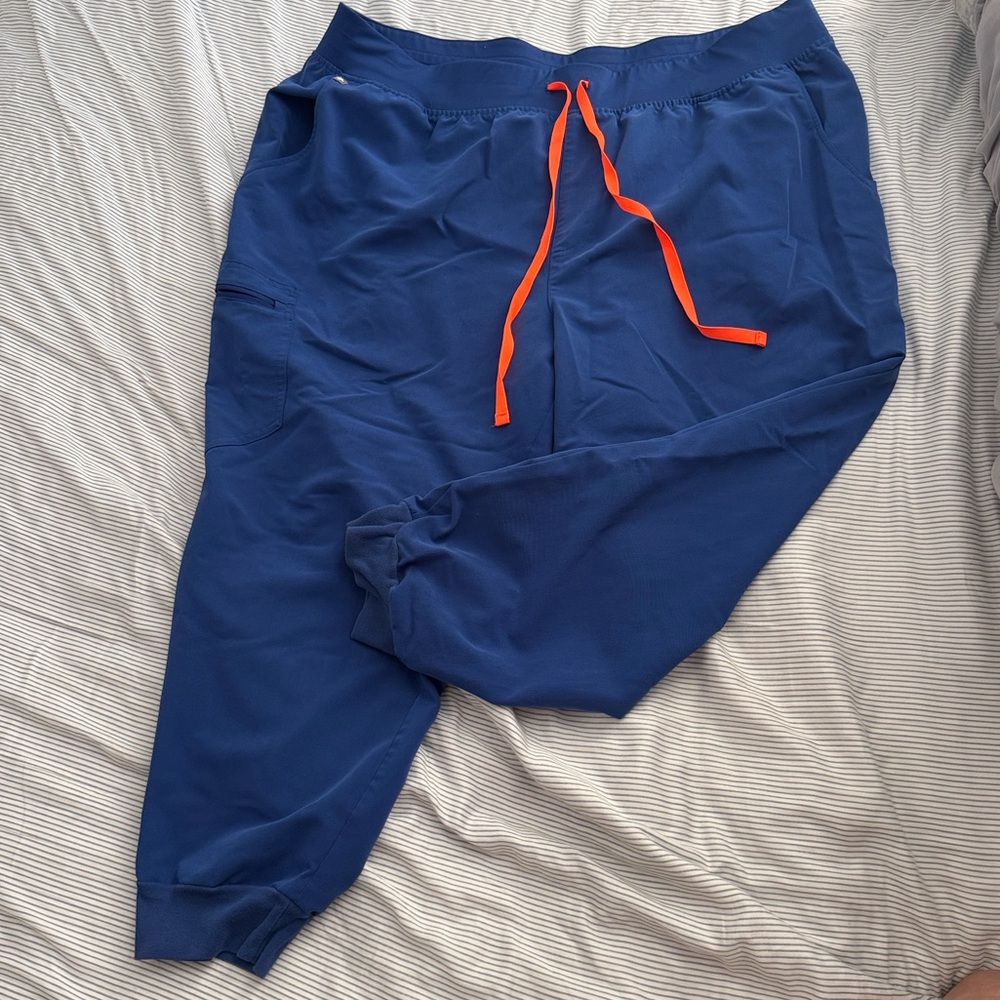 Winning blue Figs 4xl/petite scrub pant jogger